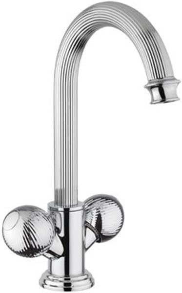 Смеситель для раковины, с д/к, (цв.хром, ручки круглые), Olimp ZZ