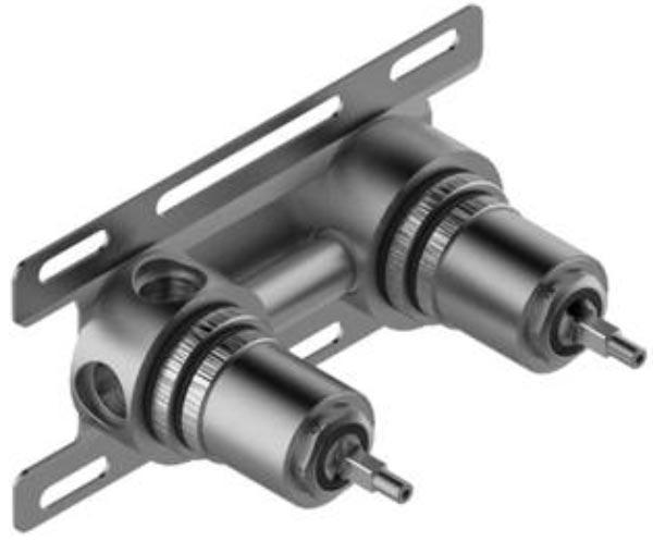 Внутренняя часть встраемого в стену смесителя для душа, (цв.нерж.сталь), Z316 ZZ