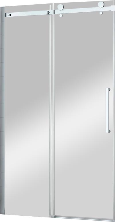 Душевая дверь (1580-1610) х1950 мм,  1сегм. раздвиж, вход 600 мм, 1 неподв.,(стекло-прозрачное 8 мм, профиль-хром), Stylus ZZ