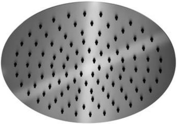 Душ верхний, стационарный, круг d330мм, G 1/2, (цв.нерж.сталь), Zazzeri ZZ