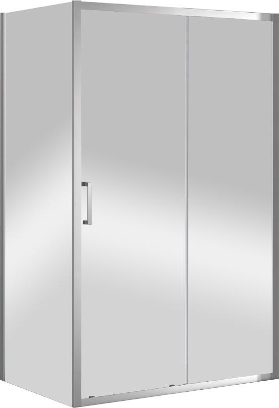 Душевой уголок 1200(1180-1220)х900(880-900)хh1950мм, прямоугольный, правый/левый, (стекло прозр.Idrorepellente 6мм, фурн.цв.хром), Molveno ZZ