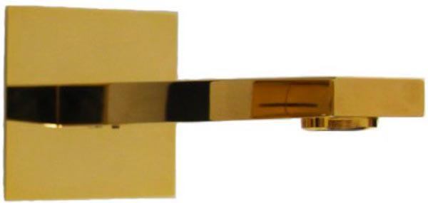 Излив настенный для душа, цвет золото,Pegaso ZZ