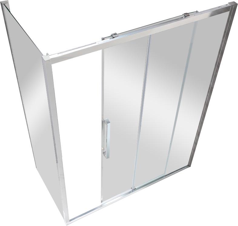 Душевой уголок 1200(1180-1220)х1000(980-1000)хh2000мм, прямоугольн, правый/левый, вход 475мм,(ст.прозр.Idrorepellente 8мм,фурнит.цв.хром), Lux Soft ZZ