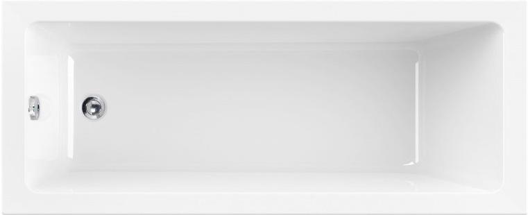 Ванна 170х75хh45см, прямоугольная, без каркаса, (акрил), Plane Solo ZZ