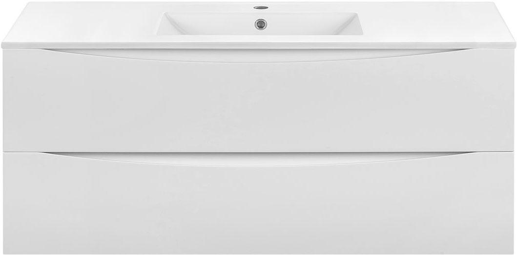 База под раковину подвесная, 2 выкатных ящика, 1200x460xh500мм, без раковины, (цв.G.White), Mia ZZ