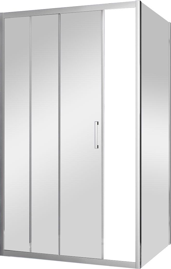 Душевой уголок 1200х900хh1900мм, прямоуг., правый/левый, (стекло прозрачное 6мм, фурн.цв.хром), Alpha ZZ