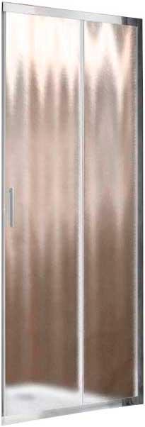 Дверь для душевого уголка 100 см, профиль-хром, стекло-шиншилла Garda ZZ