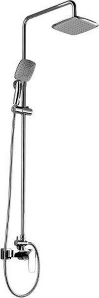 Смеситель для душа, со стационарным верхн.душем, душевая лейка, шланг в компл., (цв. хром), Grace ZZ