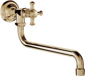 Кран настенный на одну воду, (цв.бронза), Old italy KL