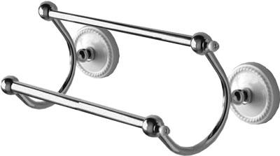 Полотенцедержатель двойной 60см, (керамика/хром) Dorothy ZZ