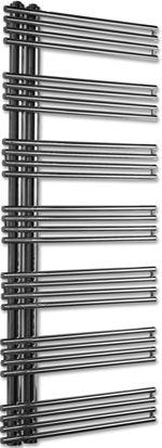 Полотенцесушитель h1224х600мм,(подкл.50мм)на ГВС/сист.отопл.,до 8bar,W512,G 1/2,(крепл,клап Маевск.в компл),БЕЗ кр/перек.,(полир.н/сталь) Kelly ZZ