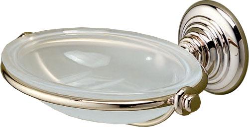 Мыльница настенная, стекло матовое, (цв. латунь) Chelsea ZZ