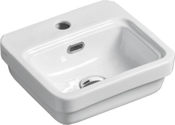 Рукомойник 34х31хh11см, с 1 отв.д/смесит., без креплений, (цв. белый) Evolution ZZ