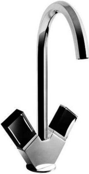 Смеситель для раковины, нажимной д/к,  БЕЗ РУЧЕК, (цв. хром), Venezia ZZ