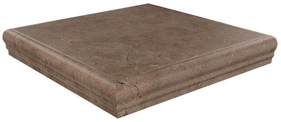 Ступень угловая Фаральони коричневый|34х34