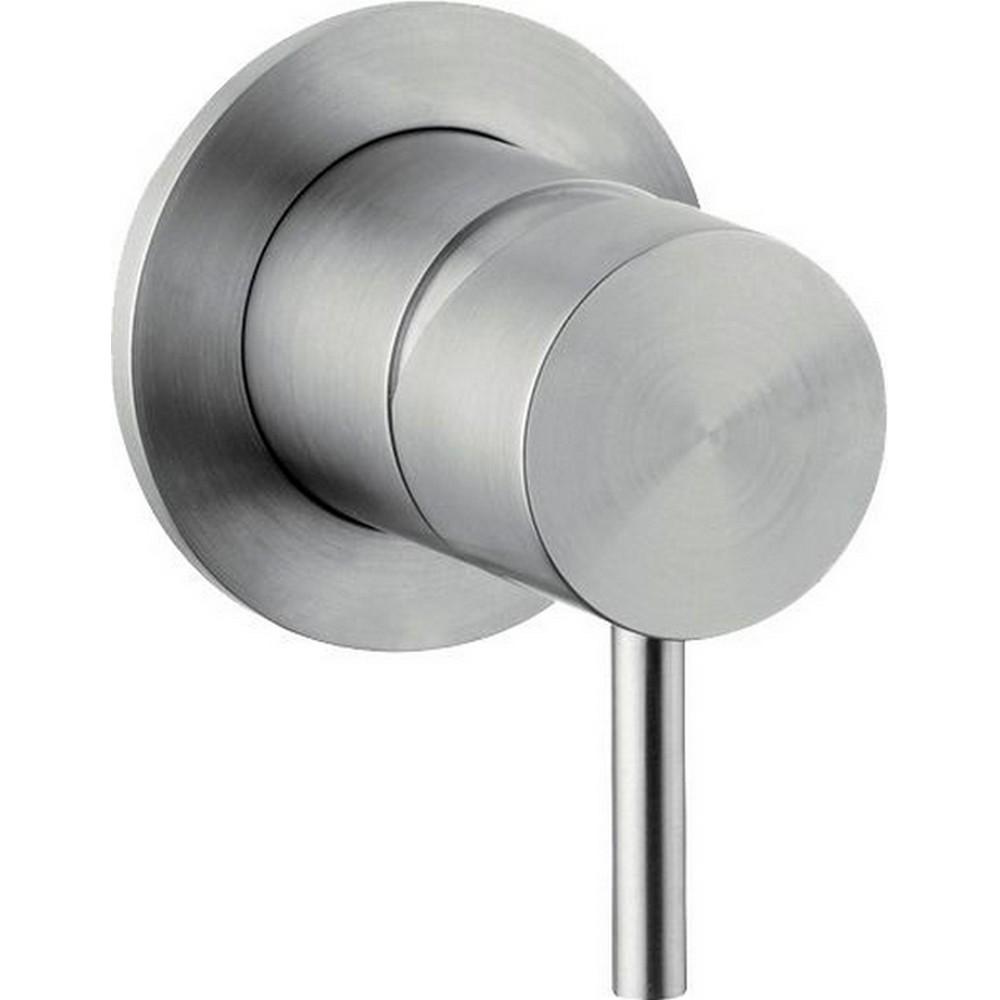 Дивертер встариваемый в стену на 2 потребителя, (цв.нерж.сталь), Xion ZZ