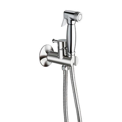 Смеситель совмещённый с гигиеническим душем, (готовый комплект: лейка, шланг 120см., скрытая часть, (цв. хром), Cristina ZZ