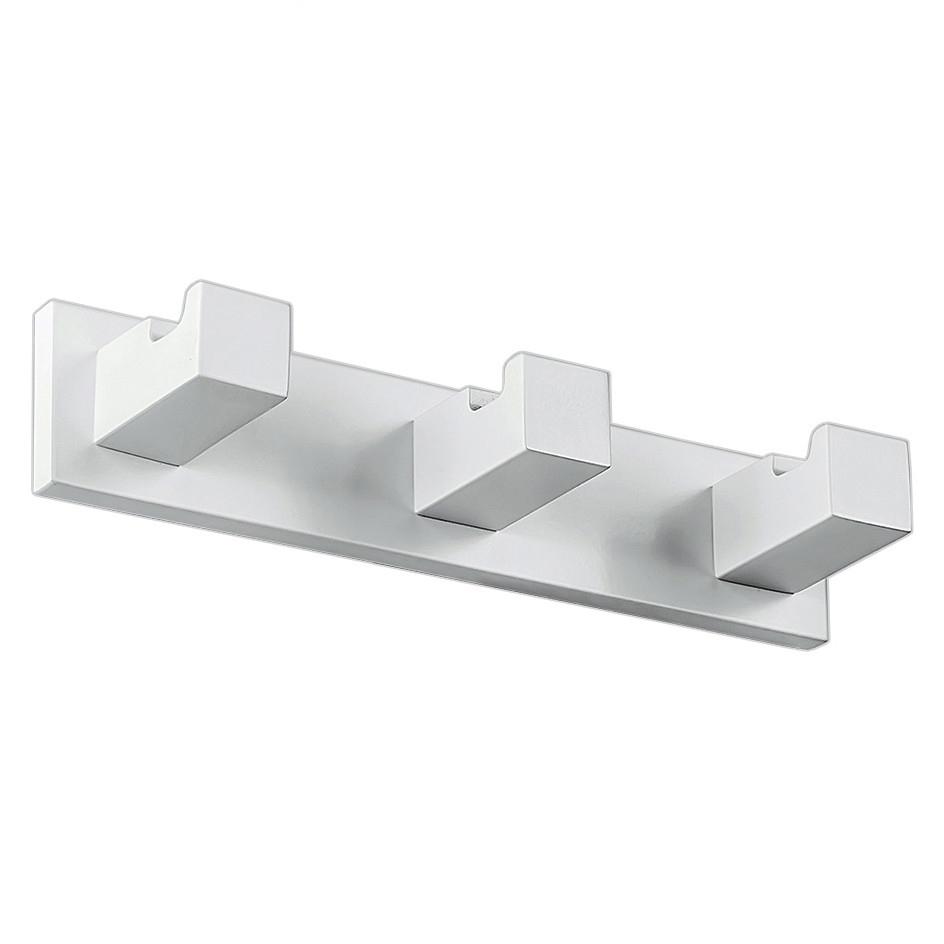 Крючок тройной, матовый белый, LookZZ