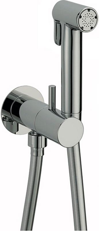 Смеситель совмещ. с гигиеническим душем, прогресс.картридж, готовый комплект: лейка металл, шланг 120см., скрытая часть, (цв.хром), Cisal ZZ