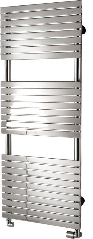 Полотенцесушитель h1120х400мм,(подкл.370мм)на ГВС/сист.отопл.,до 8bar,W300,G 1/2,(крепл,клап Маевск.в компл),БЕЗ кр/перек.,(полир.н/сталь) Stefania ZZ