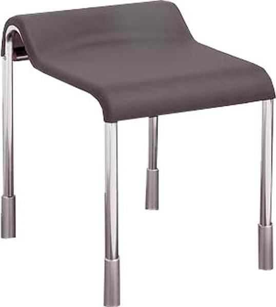 Стульчик для душа, свободностоящий 438х500хh460мм, max 150кг., (цв.чёрный/хром), модель "А", Serie 400 HP, ZZ