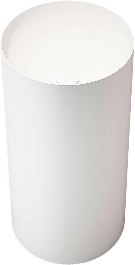 Раковина напольная 400х400х850мм, без отверстия для смесителя, без перелива, (иск.камень Solid Surface цв.белый мат), Vincea ZZ