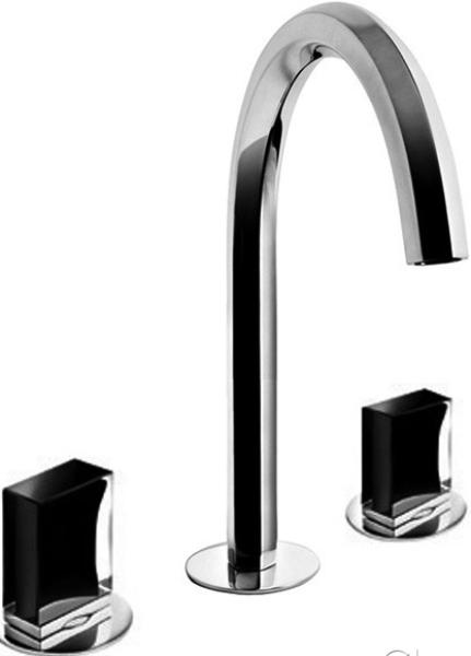 Смеситель для раковины, на три отверстия, нажимной д/к, БЕЗ РУЧЕК, (цв. хром), Venezia ZZ