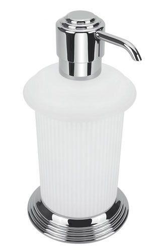 Дозатор настольный (стекло мат., держ. цв.хром), Hermitage ZZ