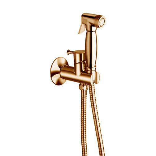 Смеситель совмещённый с гигиеническим душем, (готовый комплект: лейка, шланг 120см., скрытая часть, (цв. бронза), Cristina ZZ