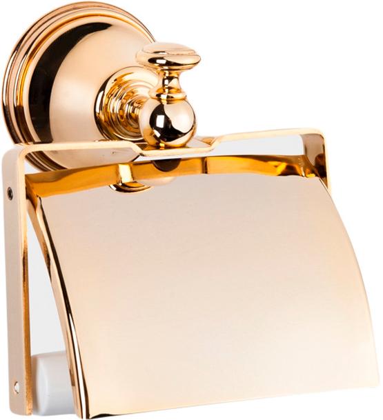 Держатель для т/б, с крышкой (цв.,золото) Harmony ZZ