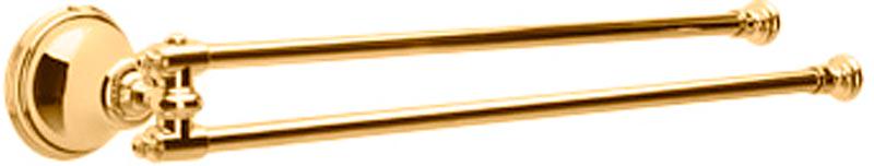 Полотенцедержатель 42 см двойной, поворотный (золото), Old italy ZZ
