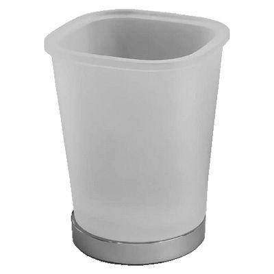 Стакан настольный (цв. хром, стекло матов.), Alize KL