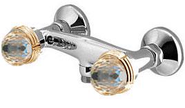 Смеситель для душа (цв. хром/золото), Okay Swarovski ZZ