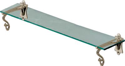 Полочка 55см, (стекл., острые углы), (латунь) Mayfair ZZ