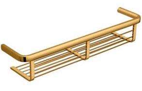 Полочка решетка для душа большая 47х10,7хh8,8см (цв. золото) Lulu ZZ