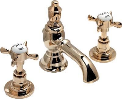 Смеситель для биде, на 3 отв. с д/к, (латунь) Antique ZZ