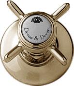 Кран-перекрыватель встраиваемый в стену (латунь) D&D ZZ