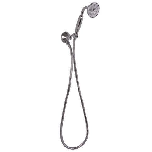 Душевой комплект (лейка, шланг 1500мм, кронштейн с выходом воды 1/2), (цв.хром, ручка лейки цв.белый), FIMA Carlo Frattini ZZ