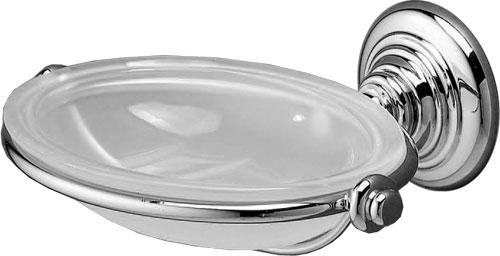 Мыльница настенная, стекло матовое, (цв. хром) Chelsea ZZ