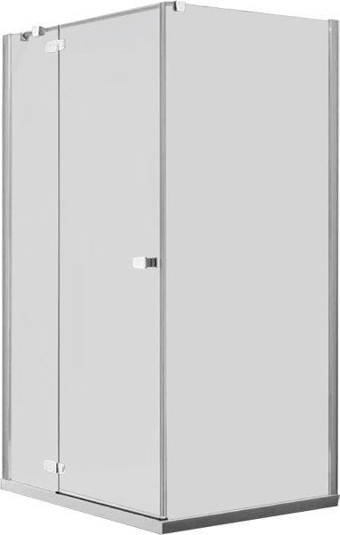 Дверь распаш. с непод.сегмент,для монтажа с бок.панел, 1200(1170-1195)хh1950мм,вход 655мм,пет/слев, (стек 6мм, проз.High Glass., фурн.хр/пол/альюм) ZZ