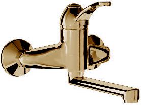 Смеситель для кухни, настенный (цв. бронза) Miss ZZ