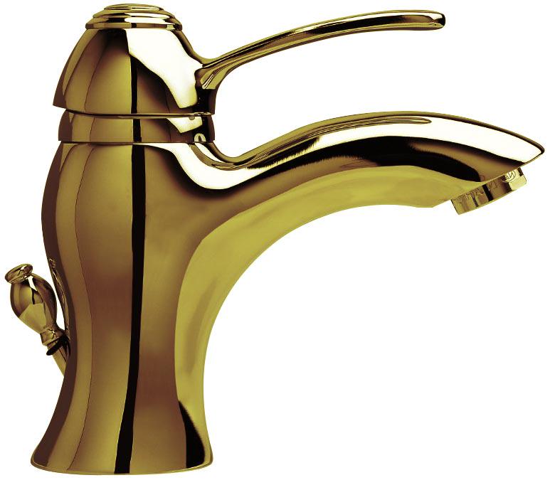 Смеситель для раковины, с д/к, (цв. золото), Miss KL