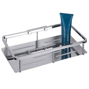 Полочка-решетка для душа, прямоуг. 30х13,5хh6,5см, (цв.хром), Colombo