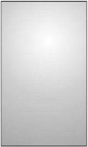 Зеркало 50х90х3см, верт./гориз. монтаж, с выключателем и розеткой, без светильника, крепл. в компл., Colombo ZZ
