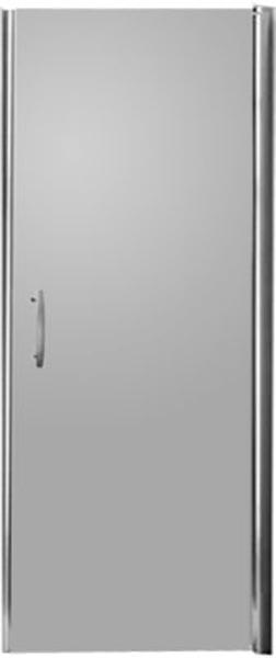 Дверь распашная DX/SX прав./лев. (76,5/80хh191см, стекло 6мм, GL прозр., фурн. 05 bril, хром) Elegance ZZ