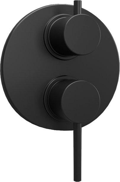 Смеситель для душа, встраиваемый в стену, с переключателем,  (цв.черный матовый PVD), Cox ZZ