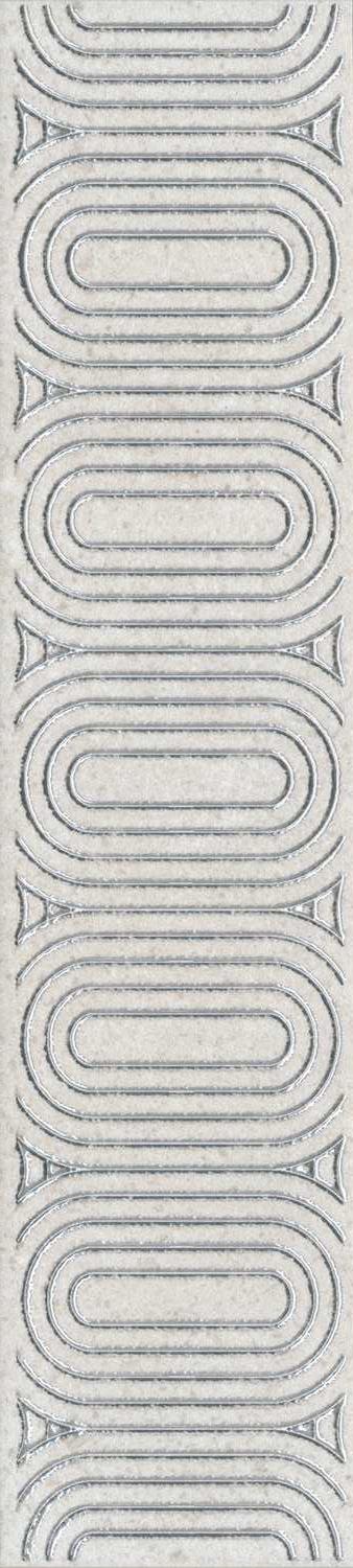 Бордюр Безана серый светлый обрезной |25x5,5