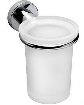 Стакан настеный (стекло мат., держ. цв.хром), Basic ZZ