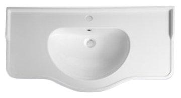 Раковина керамическая 108х55см, c 1 отв.д/смесит., для баз Federica/Sonia/Rachele, Liberty ZZ