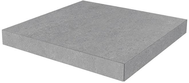 Ступень угловая клееная Фондамента серый светлый ZZ|33х33